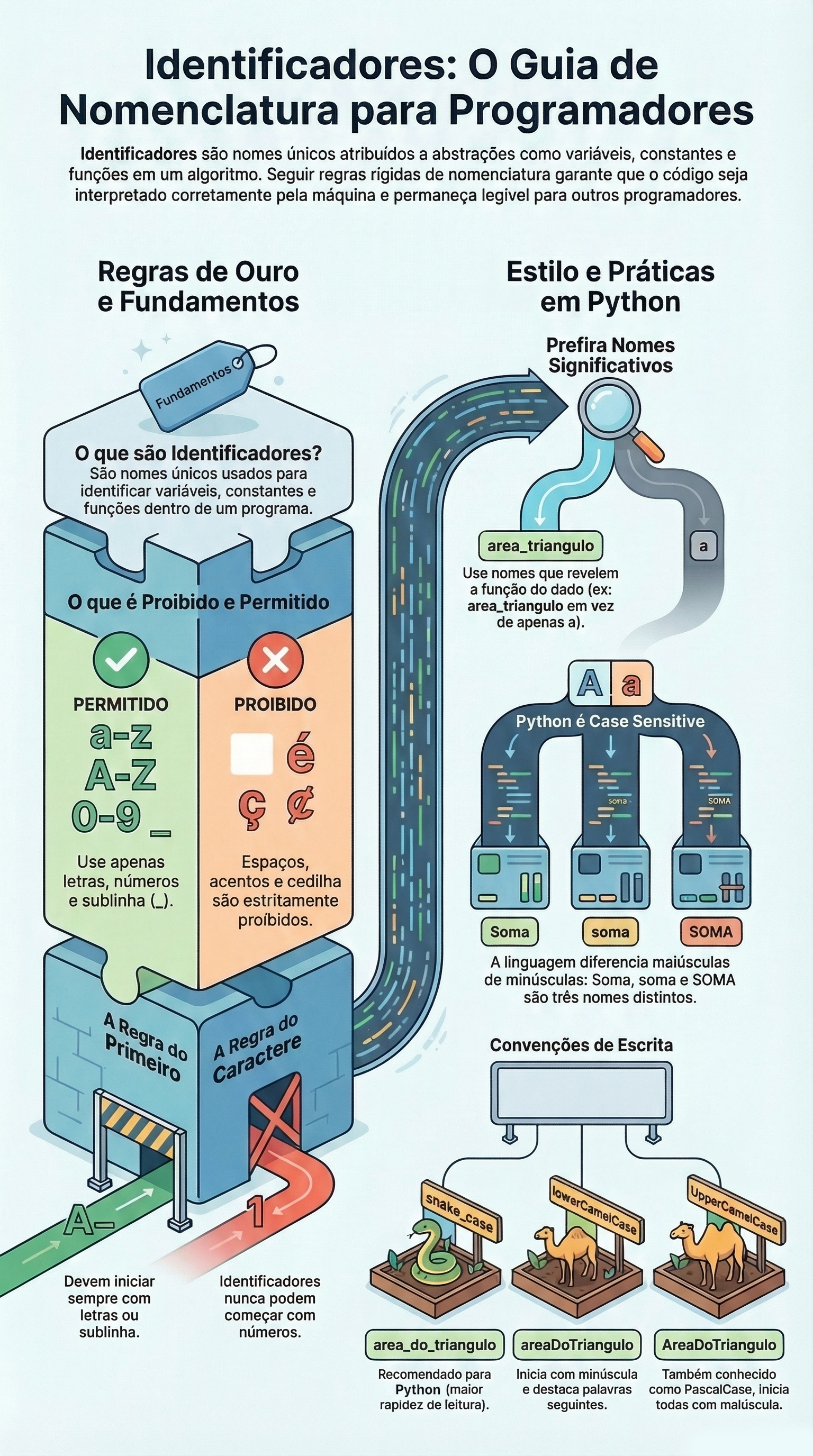 Infográfico sobre Identificadores em Python