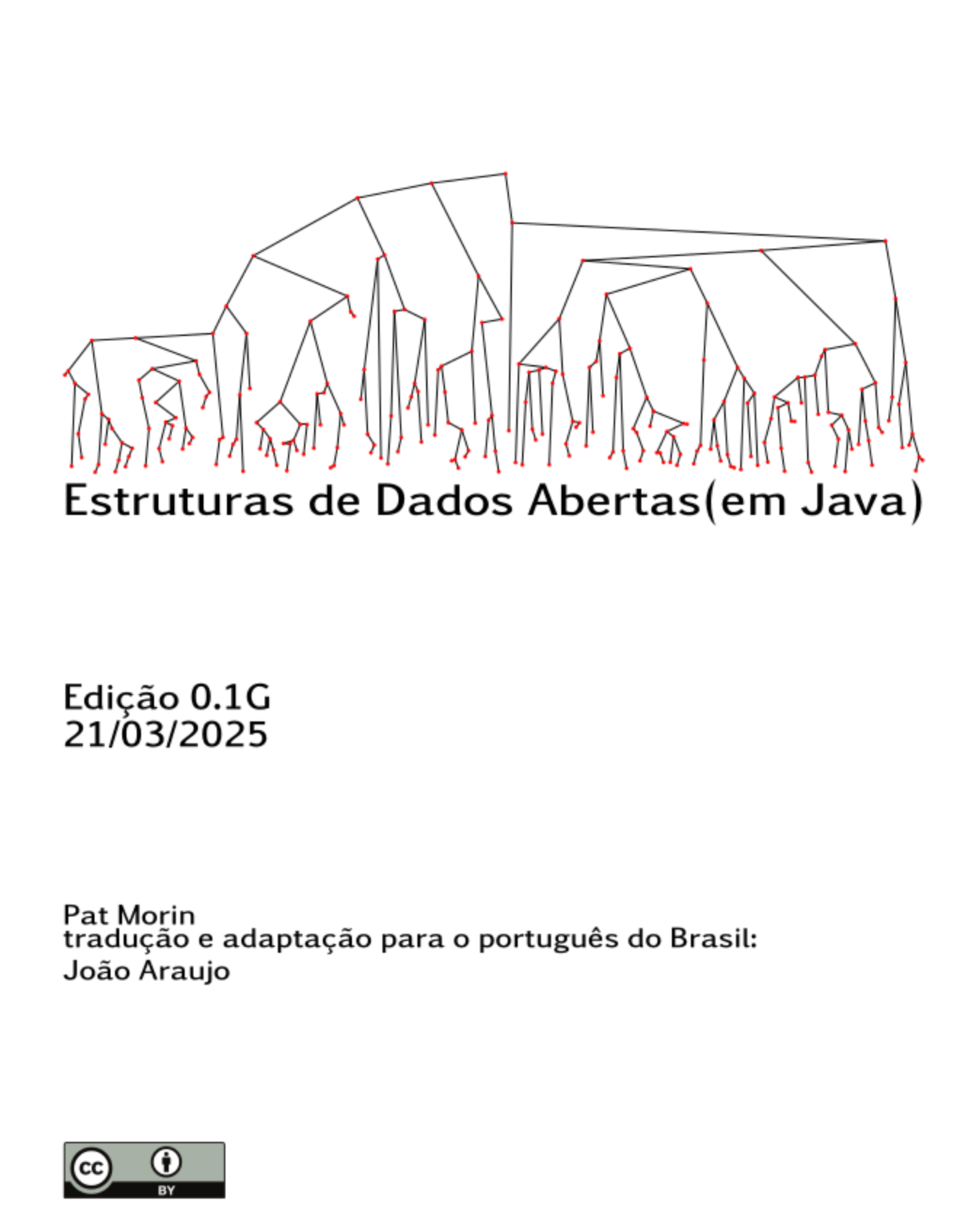 Capa do livro Estruturas de Dados Abertas (em Java)